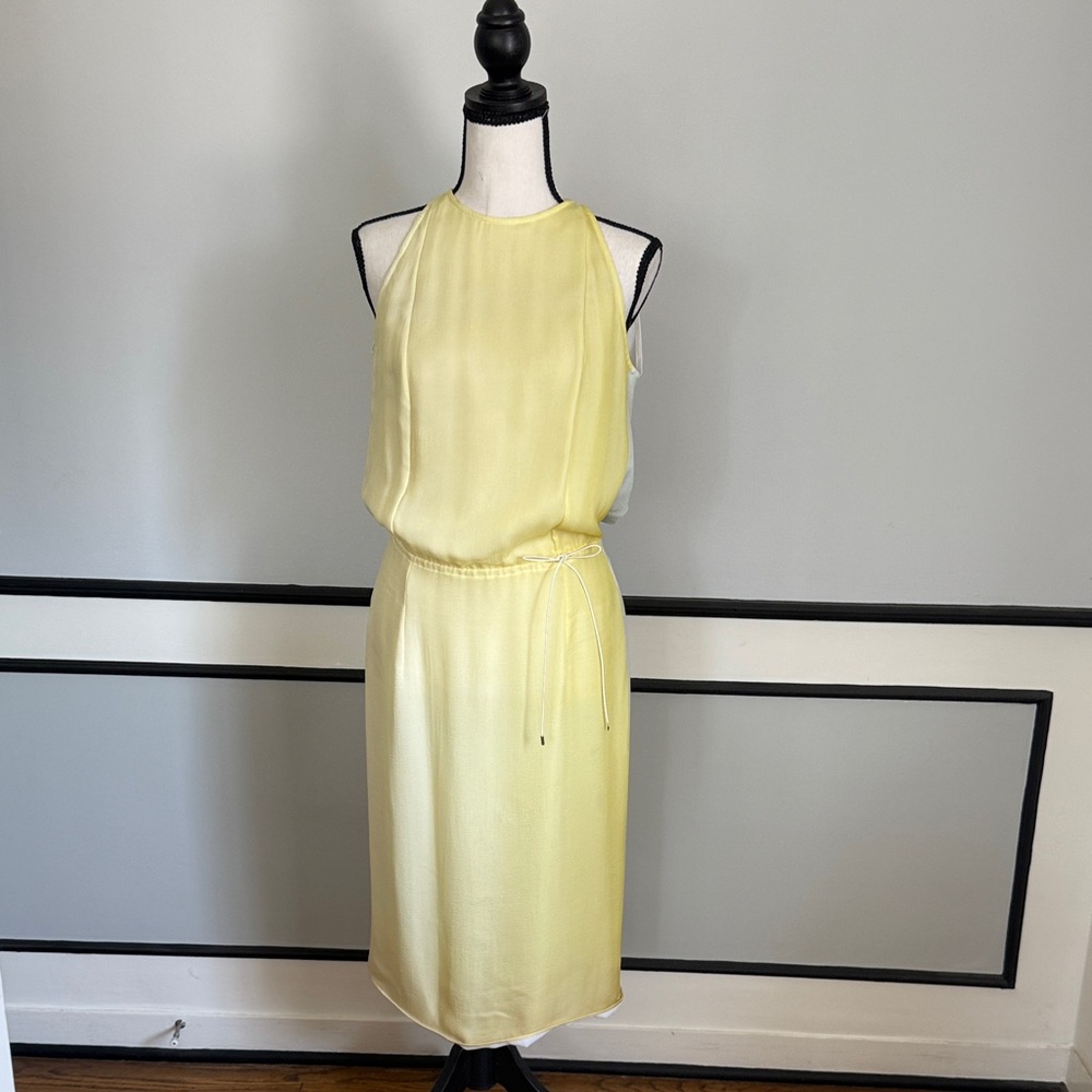 Givenchy Soft Yellow Midi Dress